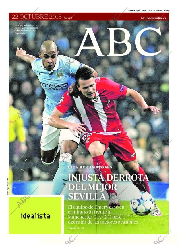 ABC SEVILLA 22-10-2015 página 1