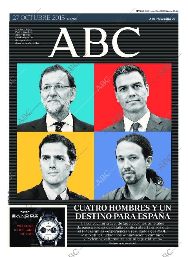 ABC SEVILLA 27-10-2015 página 1