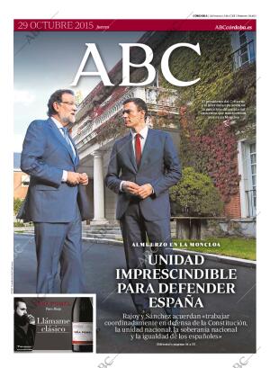 ABC CORDOBA 29-10-2015 página 1