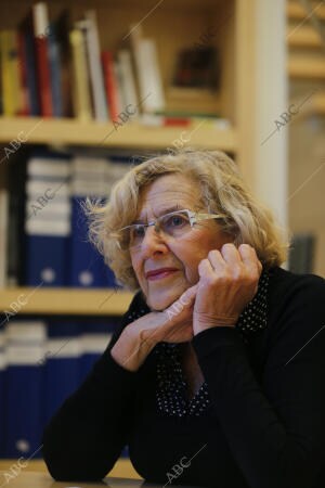 Entrevista con la alcaldesa de Madrid, Manuela Carmena, en su despacho