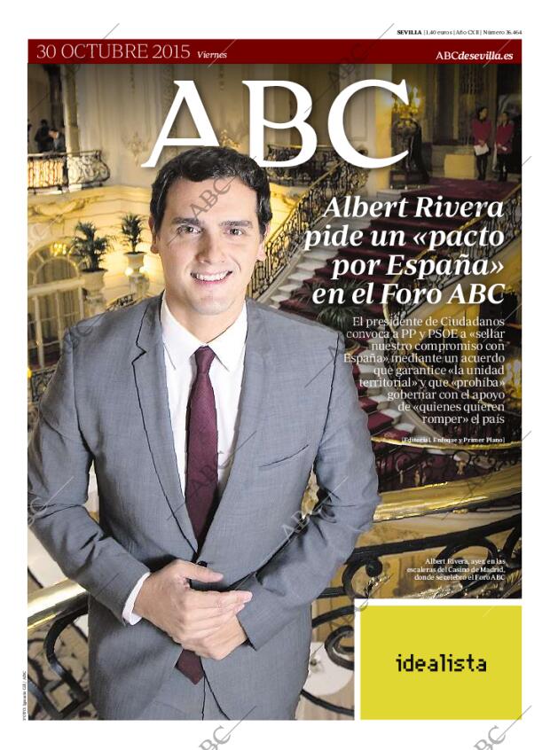 ABC SEVILLA 30-10-2015 página 1