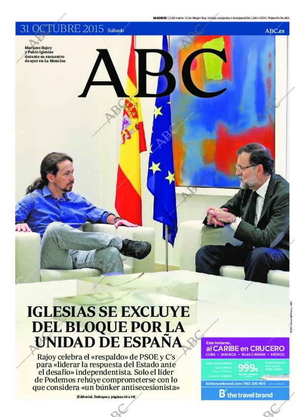 ABC MADRID 31-10-2015 página 1