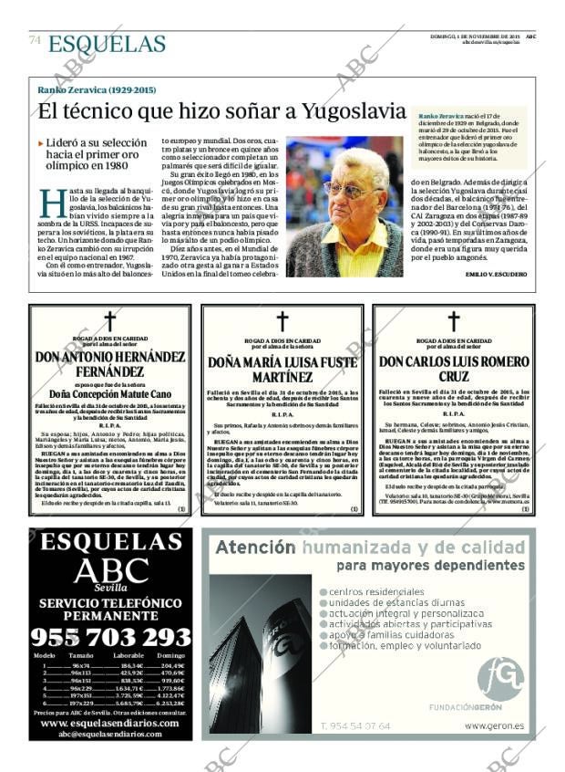 ABC SEVILLA 01-11-2015 página 74