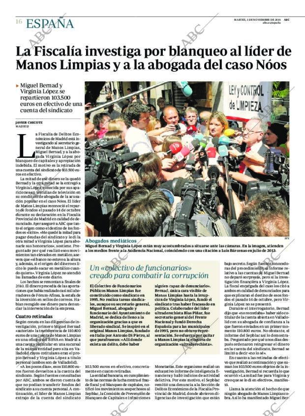 ABC MADRID 03-11-2015 página 16
