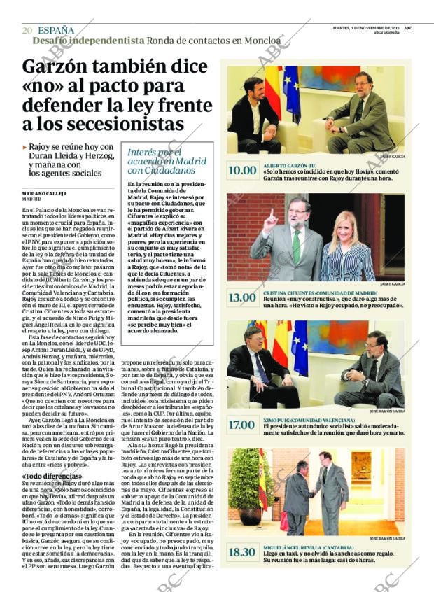 ABC MADRID 03-11-2015 página 20