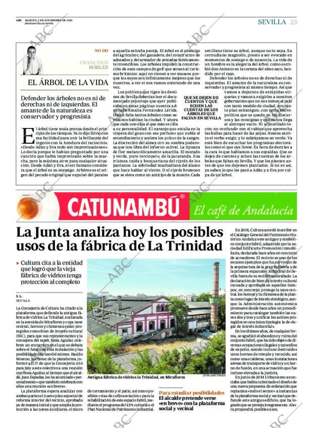 ABC SEVILLA 03-11-2015 página 23