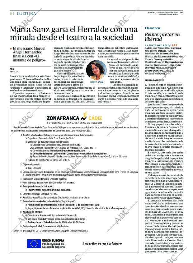 ABC SEVILLA 03-11-2015 página 64