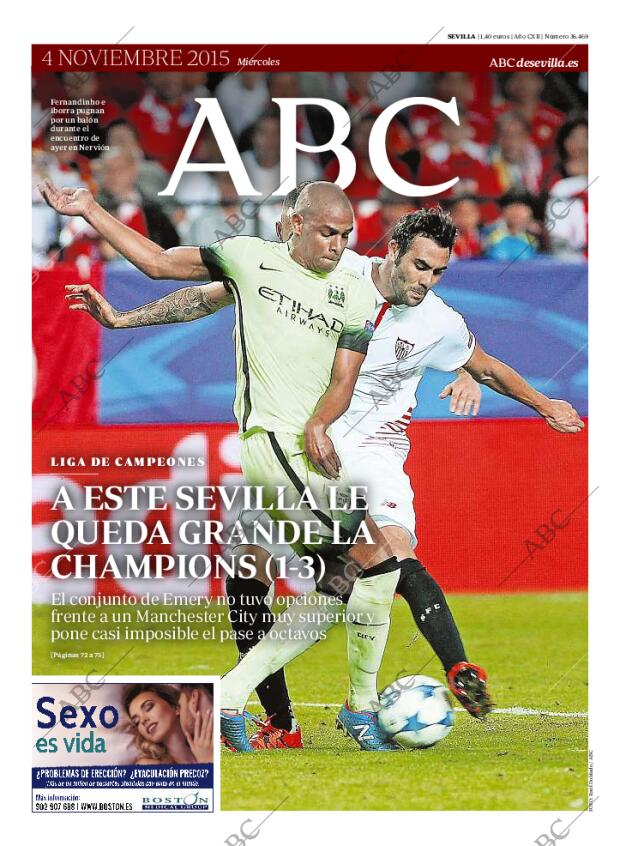 ABC SEVILLA 04-11-2015 página 1