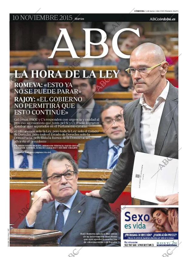 ABC CORDOBA 10-11-2015 página 1