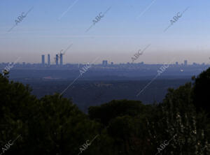 Contaminación del aire sobre la ciudad de Madrid