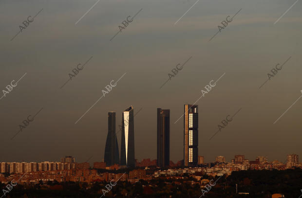 Contaminación del aire sobre la ciudad de Madrid