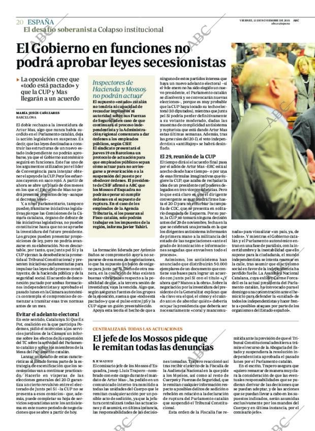 ABC MADRID 13-11-2015 página 20