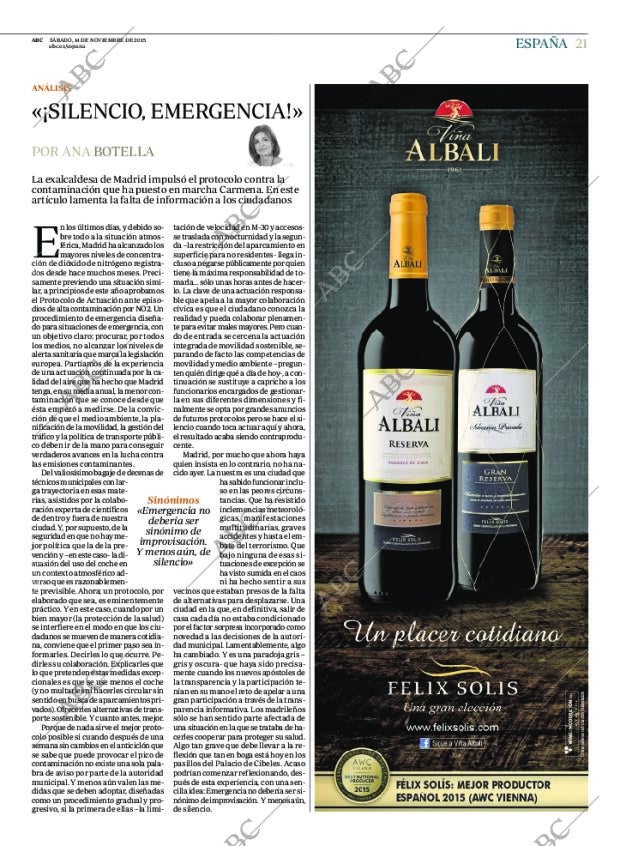 ABC MADRID 14-11-2015 página 21