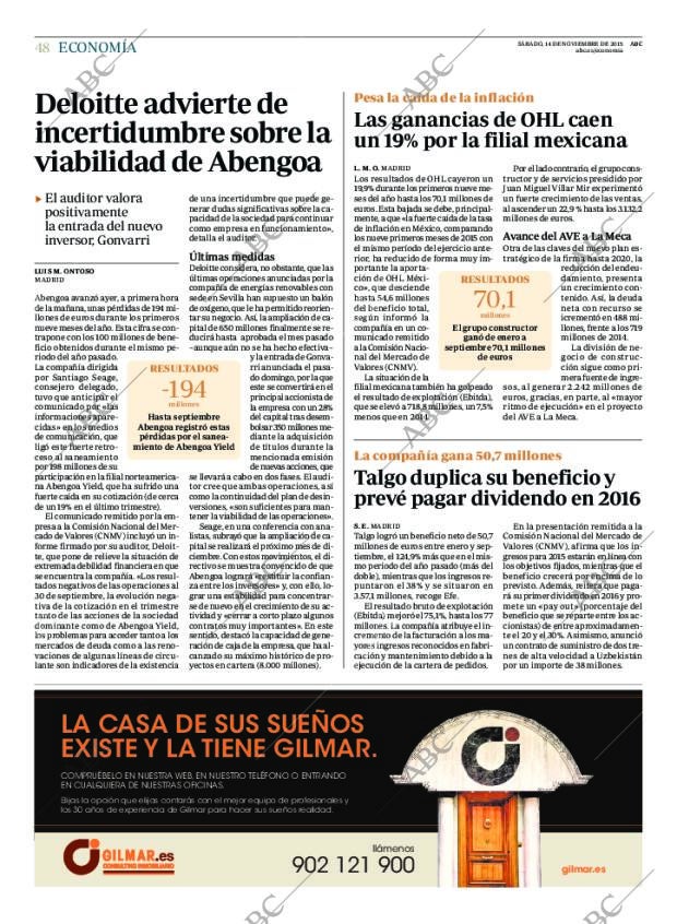 ABC MADRID 14-11-2015 página 48