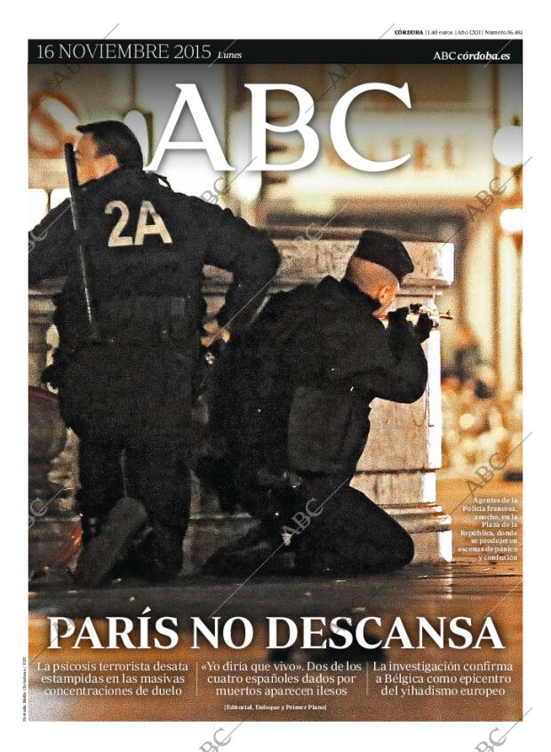ABC CORDOBA 16-11-2015 página 1