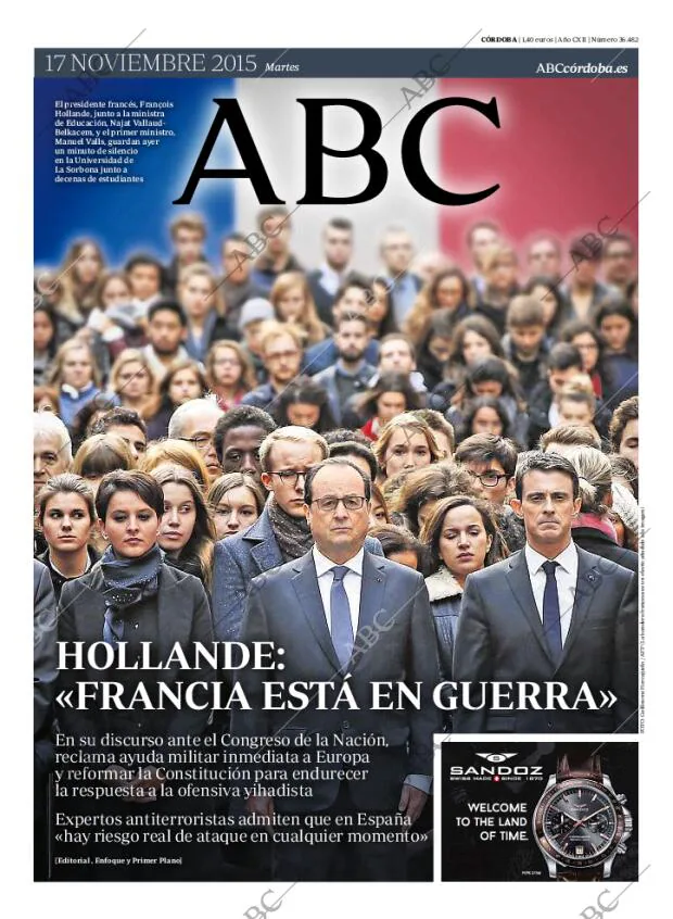 ABC CORDOBA 17-11-2015 página 1