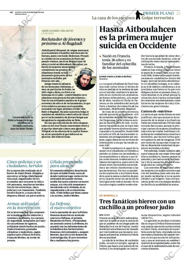 ABC SEVILLA 19-11-2015 página 23