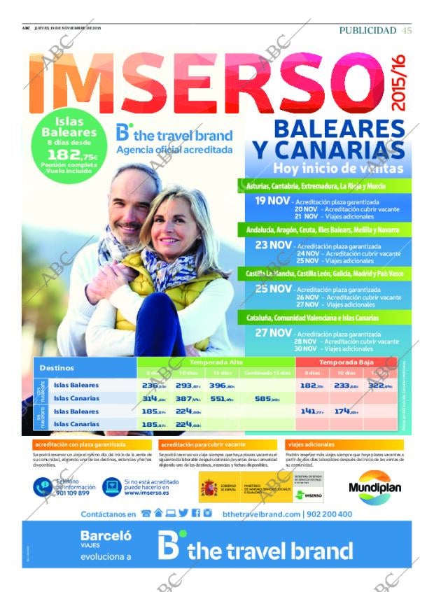 ABC SEVILLA 19-11-2015 página 45