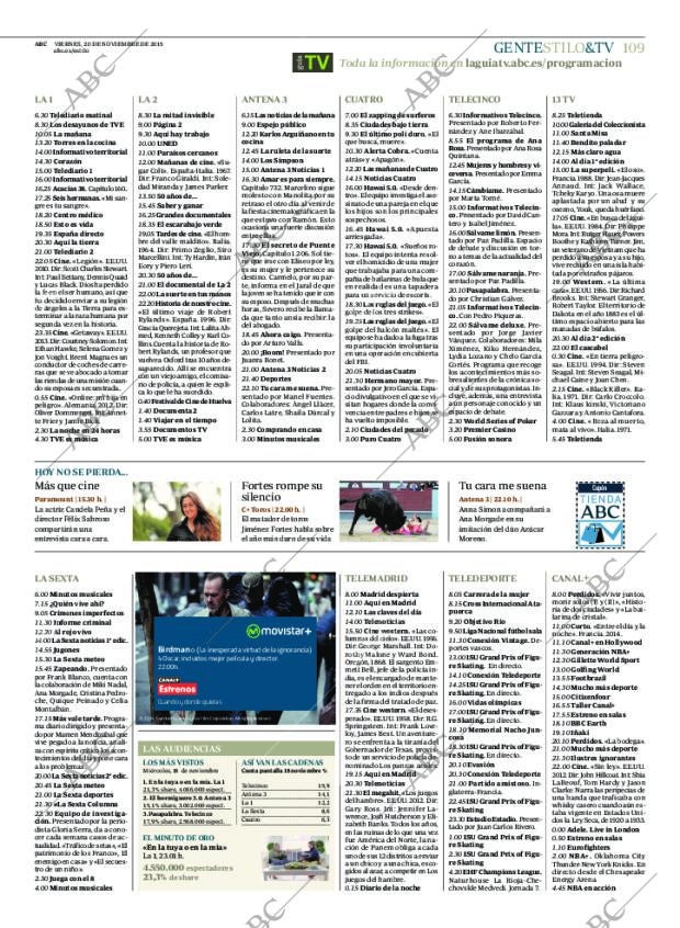 ABC MADRID 20-11-2015 página 109
