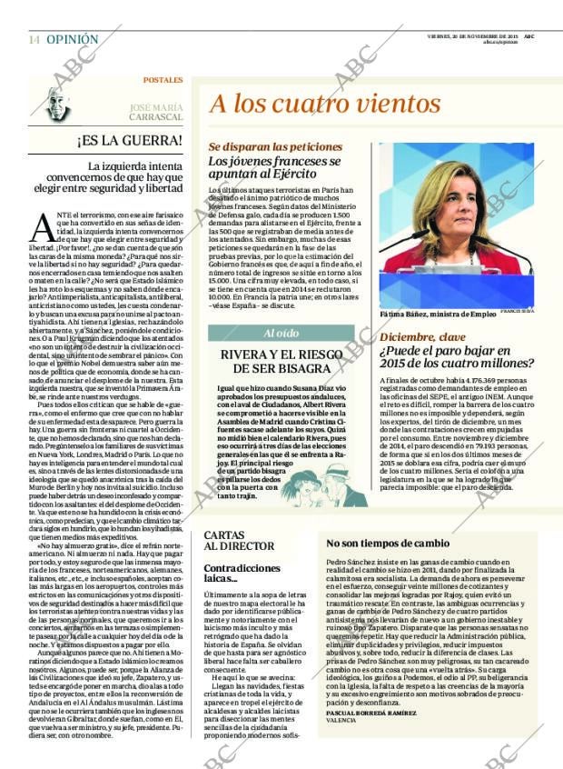 ABC MADRID 20-11-2015 página 14
