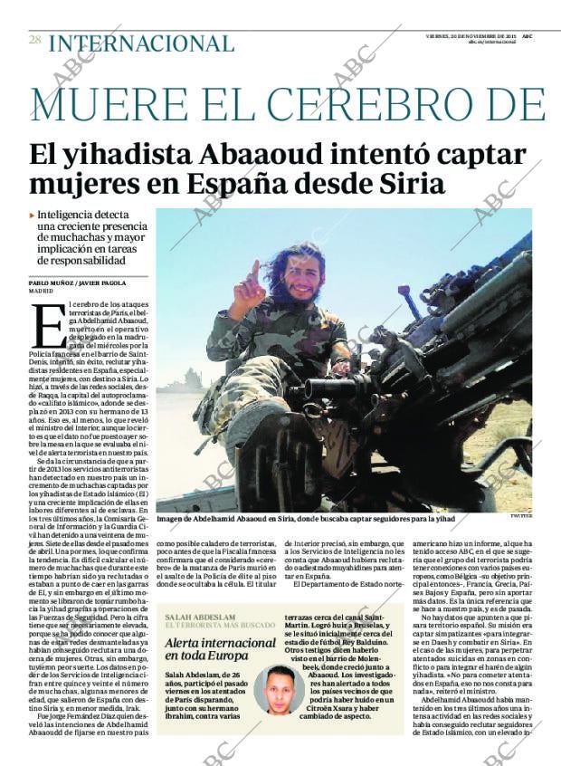 ABC MADRID 20-11-2015 página 28
