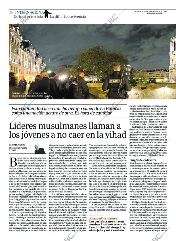 ABC MADRID 20-11-2015 página 36
