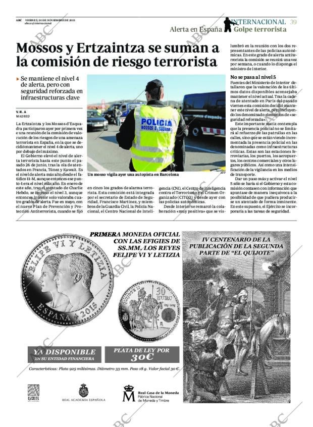 ABC MADRID 20-11-2015 página 39