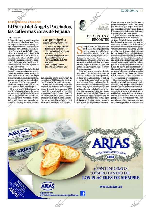 ABC MADRID 20-11-2015 página 45