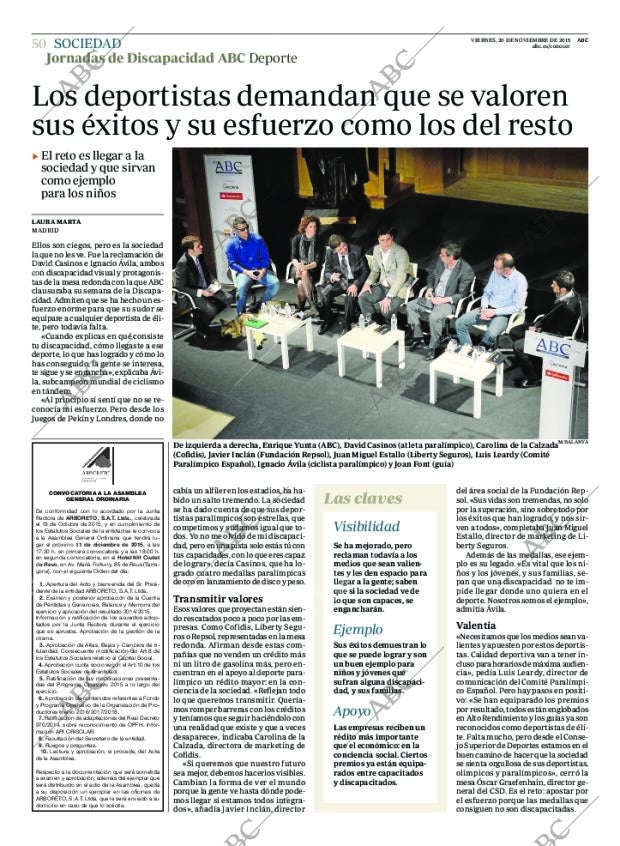 ABC MADRID 20-11-2015 página 50