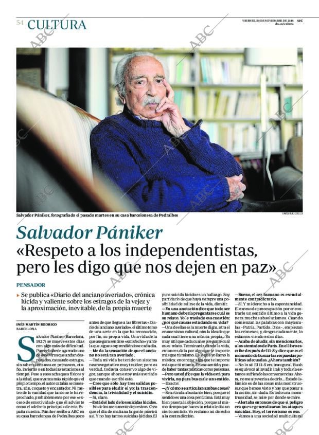 ABC MADRID 20-11-2015 página 54