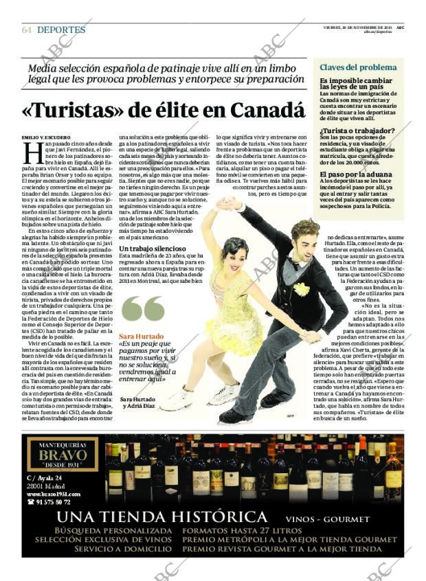 ABC MADRID 20-11-2015 página 64