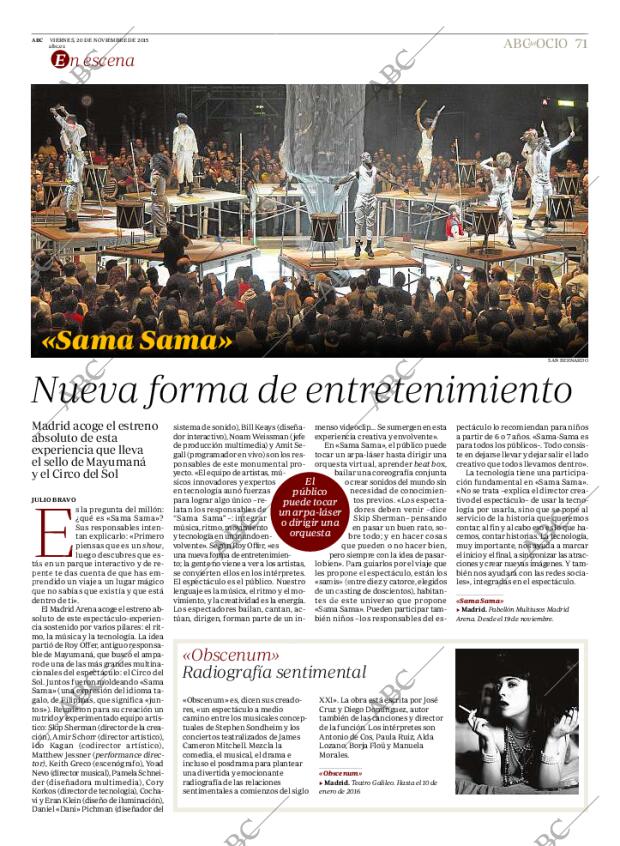 ABC MADRID 20-11-2015 página 71