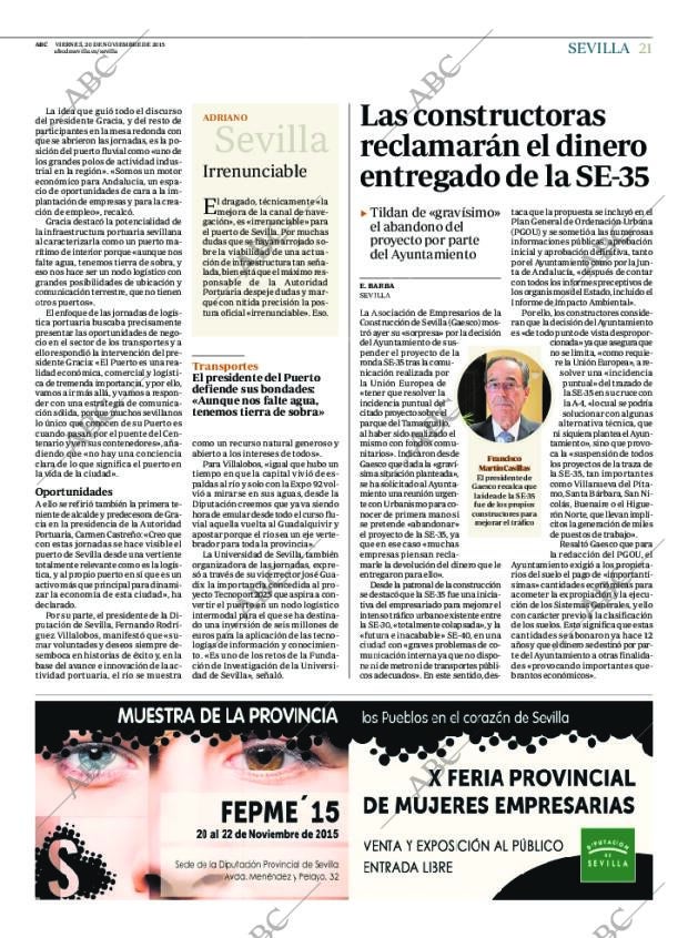 ABC SEVILLA 20-11-2015 página 21