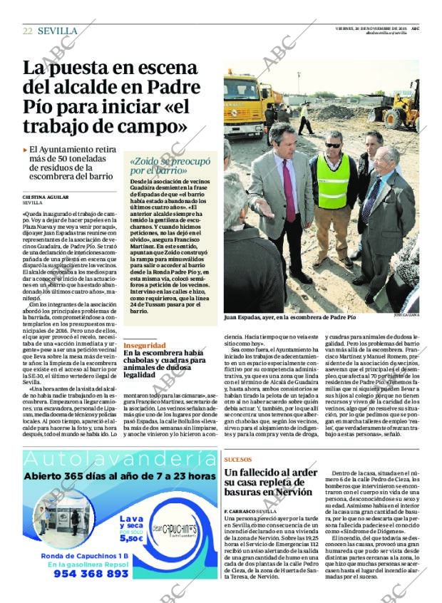 ABC SEVILLA 20-11-2015 página 22