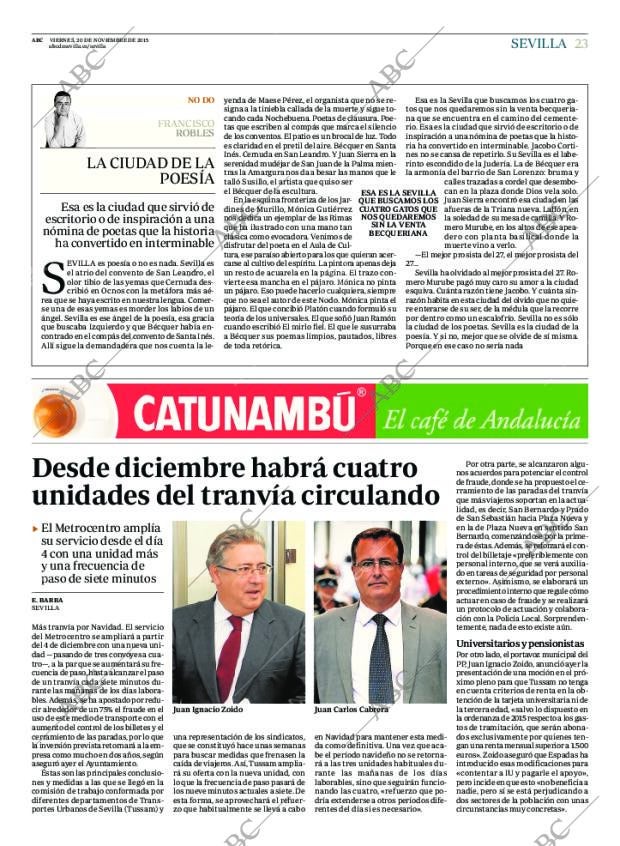 ABC SEVILLA 20-11-2015 página 23