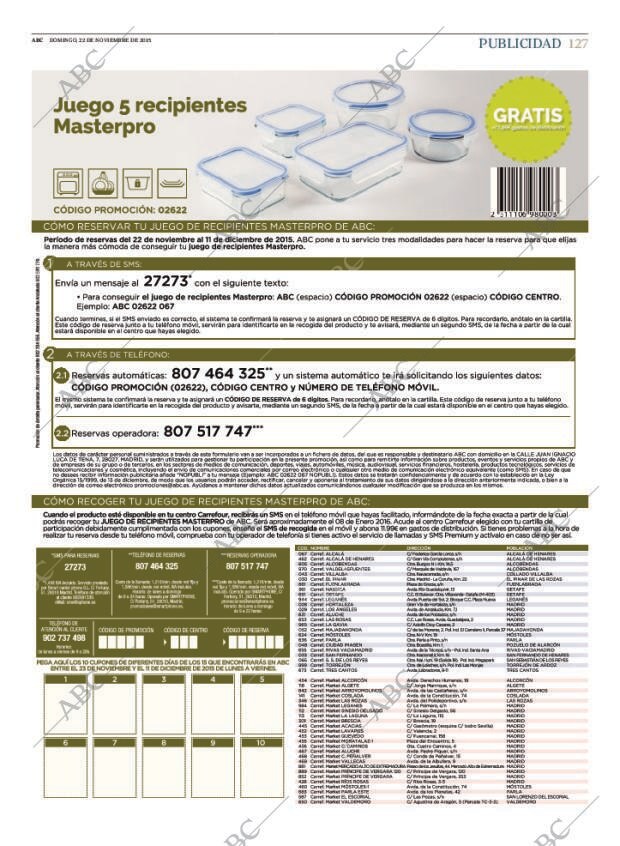 ABC MADRID 22-11-2015 página 127