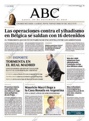 ABC MADRID 23-11-2015 página 2