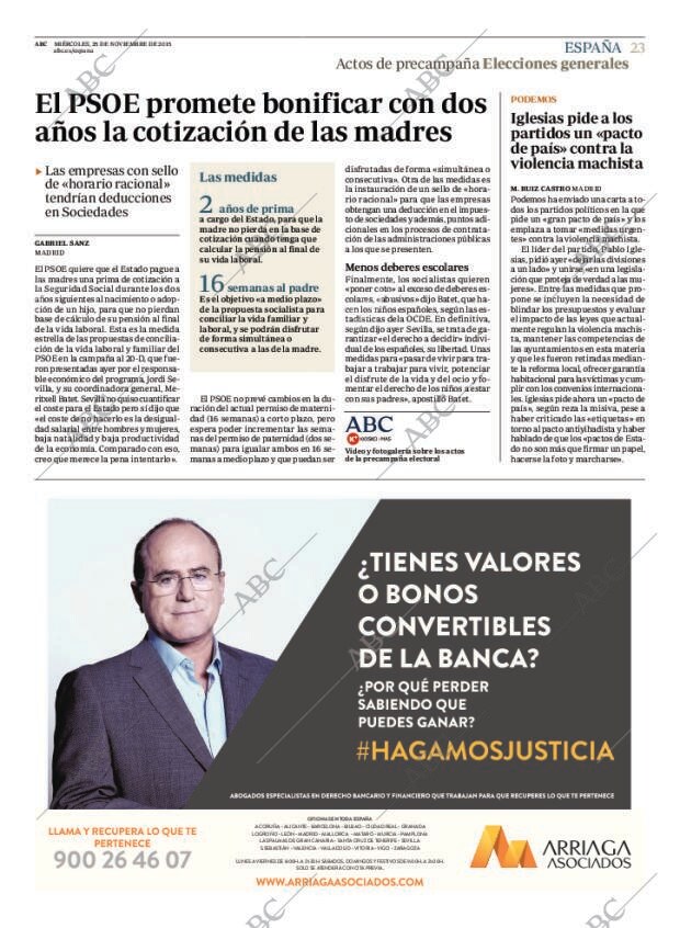 ABC MADRID 25-11-2015 página 23