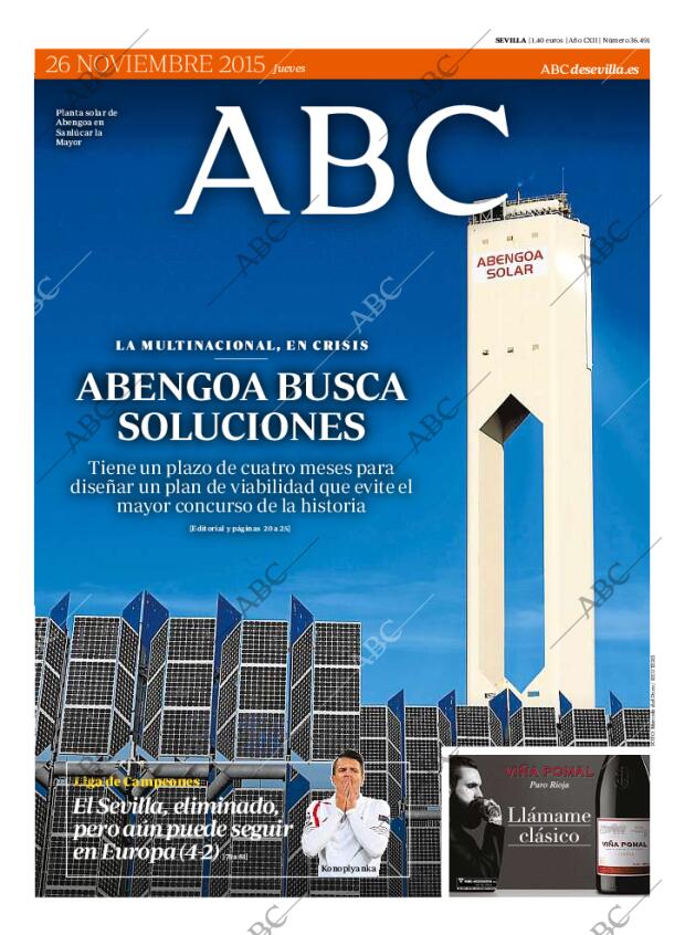 ABC SEVILLA 26-11-2015 página 1