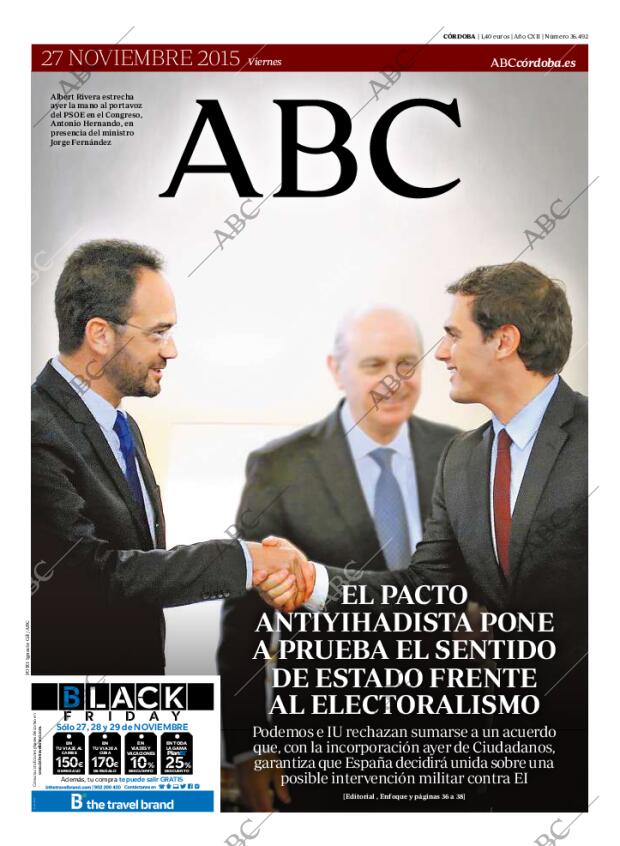 ABC CORDOBA 27-11-2015 página 1