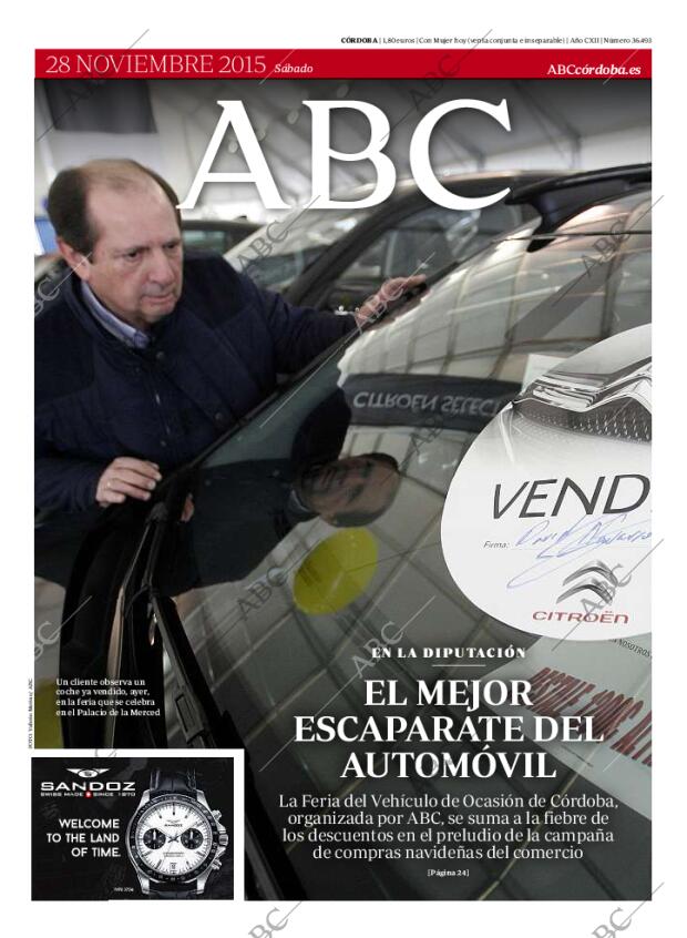 ABC CORDOBA 28-11-2015 página 1