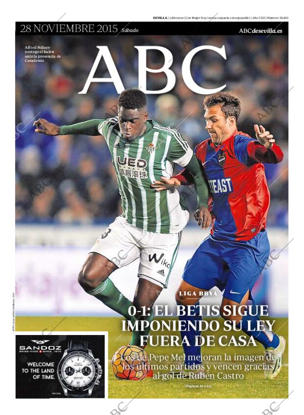 ABC SEVILLA 28-11-2015 página 1