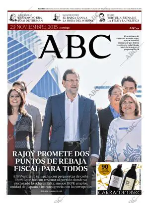 ABC MADRID 29-11-2015 página 1