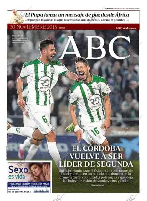 ABC CORDOBA 30-11-2015 página 1