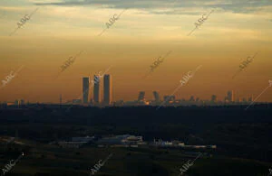 Vista de la contaminación ambiental en Madrid