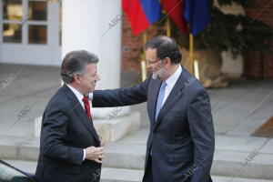 Reunión en el Palacio de la Moncloa del presidente del gobierno Mariano Rajoy...
