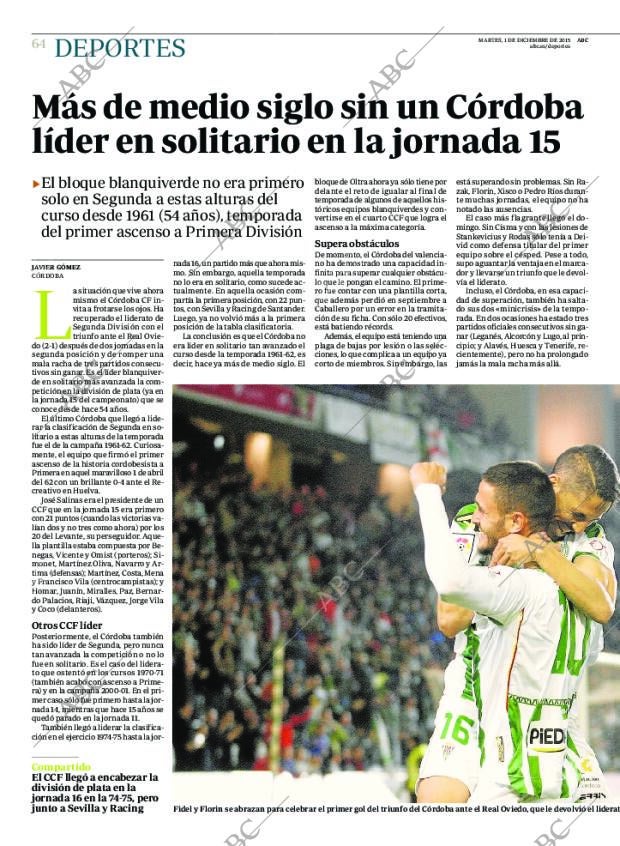 ABC CORDOBA 01-12-2015 página 64