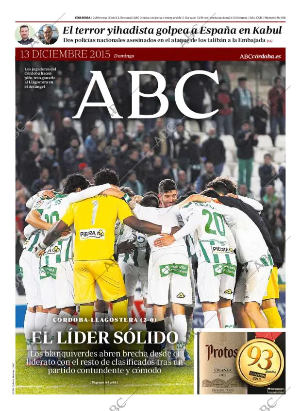 ABC CORDOBA 13-12-2015 página 1