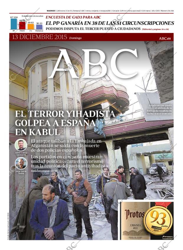 ABC MADRID 13-12-2015 página 1