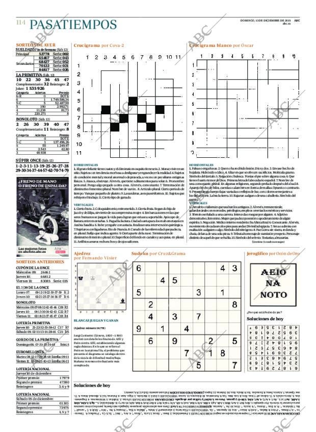 ABC MADRID 13-12-2015 página 114